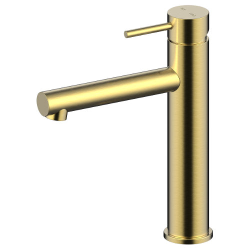 Cioso Mid Rise Vessel Mixer Brushed Brass