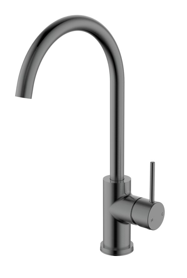 Hali Gooseneck Sink Mixer Gunmetal