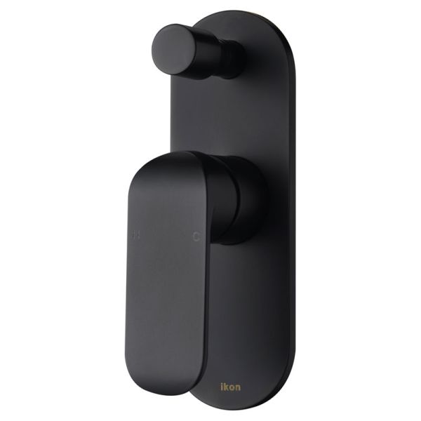 Kara Div Wall Mixer Blk