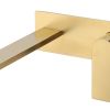 Flow Wall Basin Mixer Brushed Gold