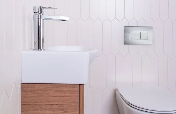 Tiny Semi Recess Basin Side View
