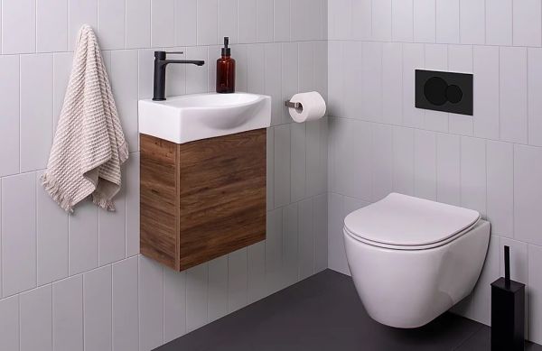 Tiny Semi Recess Wall Hung Vanity