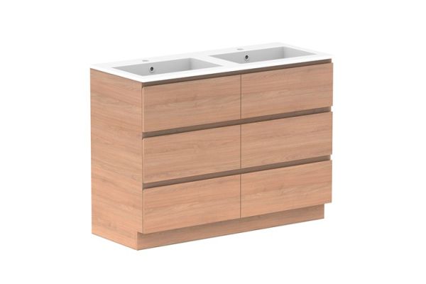 Glacier All Drawer Cast Marble Trio 1200 Double1127