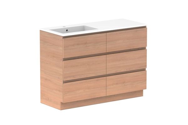 Glacier All Drawer Cast Marble Trio 1200 Left1125