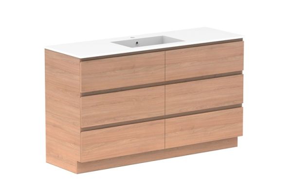 Glacier All Drawer Cast Marble Trio 1500 Centre1131