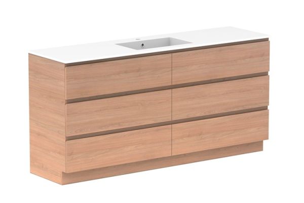 Glacier All Drawer Cast Marble Trio 1800 Centre1137