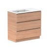 Glacier All Drawer Cast Marble Trio 900 Left1119