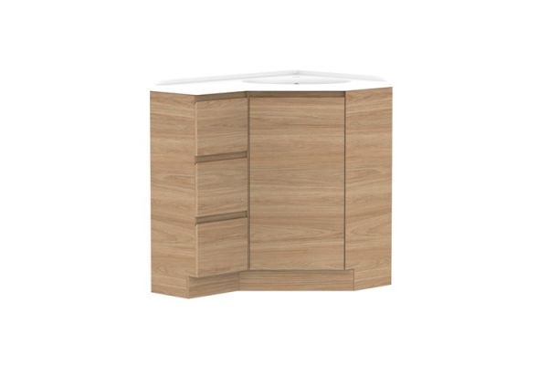 Glacier Corner Trio Cast Marble Drawer 9x65995