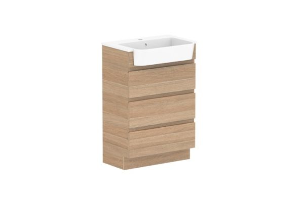 Glacier Semi Recessed All Drawer Cast Marble Trio 6003860