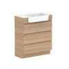 Glacier Semi Recessed All Drawer Cast Marble Trio 7503864