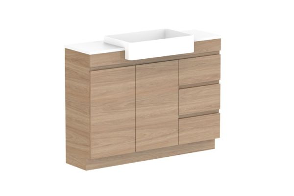 Glacier Semi Recessed Conventional Benchtop Trio 1200 Centre2963