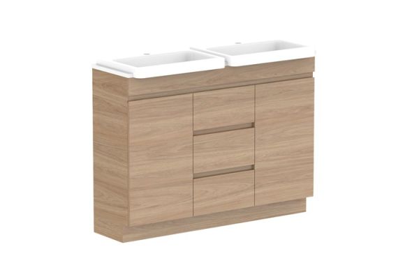 Glacier Semi Recessed Conventional Benchtop Trio 1200d5178
