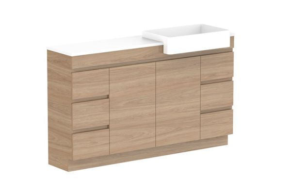 Glacier Semi Recessed Conventional Benchtop Trio 1500 Right2969
