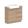 Glacier Semi Recessed Conventional Benchtop Trio 900 Left2953