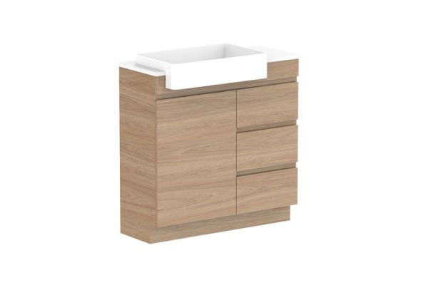 Glacier Semi Recessed Conventional Benchtop Trio 900 Left2953