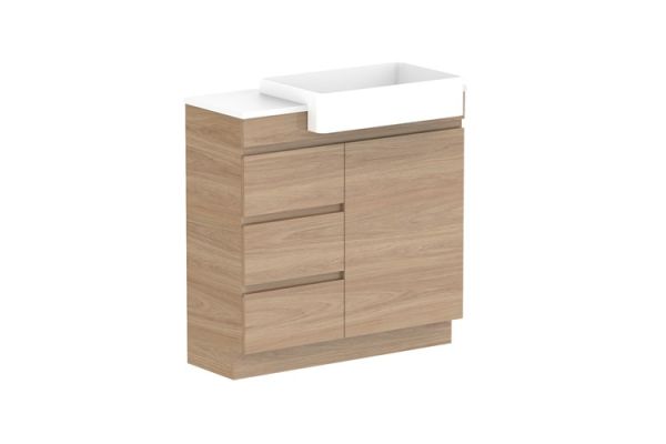 Glacier Semi Recessed Conventional Benchtop Trio 900 Right2955