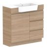 Glacier Semi Recessed Conventional Cast Marble Trio 9003031