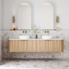 Cassa Design V Groove 1800mm Wall Hung Vanity Natural Oak Front 695x695