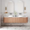 Cassa Design V Groove 1800mm Wall Hung Vanity Walnut Front 695x695