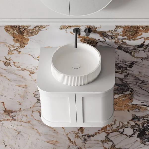 Cassa Design Westminster 600mm Wall Hung Vanity Matte White 003 2400x2400