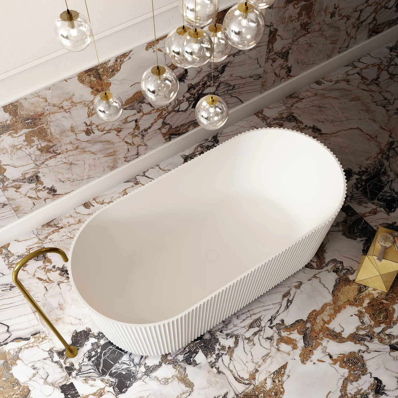 Cassa Design V Groove 1500 1700mm Freestanding Bath Matte White Top 1390x1390.jpg