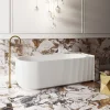 Cassa Design V Groove 1500 1700mm Freestanding Corner Bath Right Hand Corner Matte White Side 1390x1390.jpg