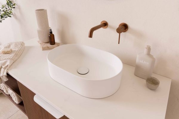 Patty Basin Matte White Lifestyle