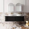 Cassa Design Westminster 1500mm Wall Hung Vanity Matte Black Front 695x695