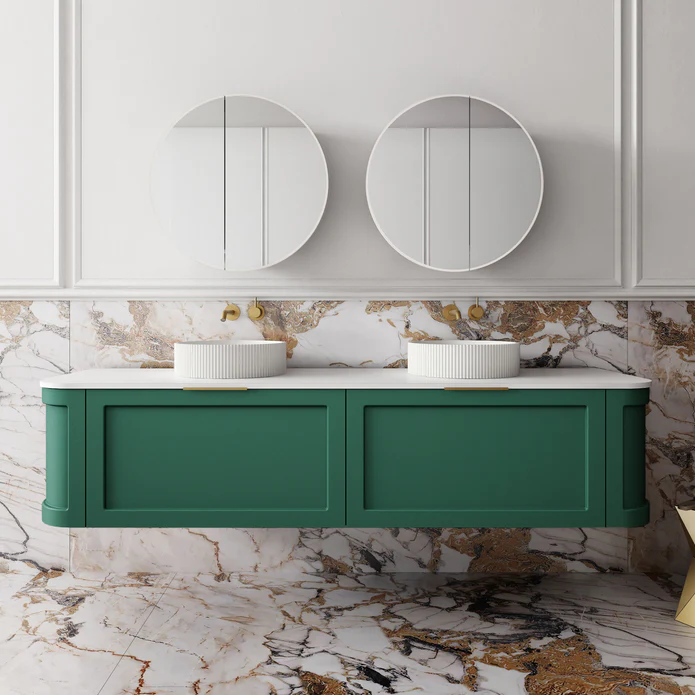 Cassa Design Westminster 1800mm Wall Hung Vanity Matte Vintage Green 695x695