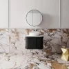 Cassa Design Westminster 600mm Wall Hung Vanity Matte Matte Black 700x700