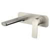 10338np Akemi Wall Basin Mixer Brushed Nickelrr