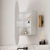 Cassa Design Elli Pill Shaving Cabinet 900 450mm Matte White 2