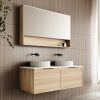 Cassa Design Cicero 1200mm Wall Hung Vanity Natural Oak Side