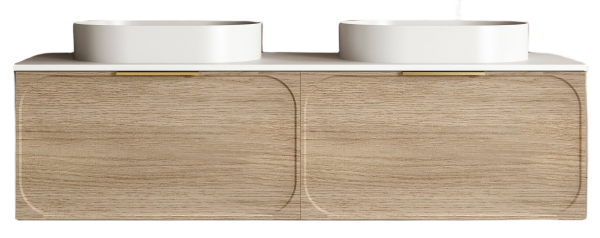 Cassa Design Cicero 1500mm Wall Hung Vanity Natural Oak Front.nbg