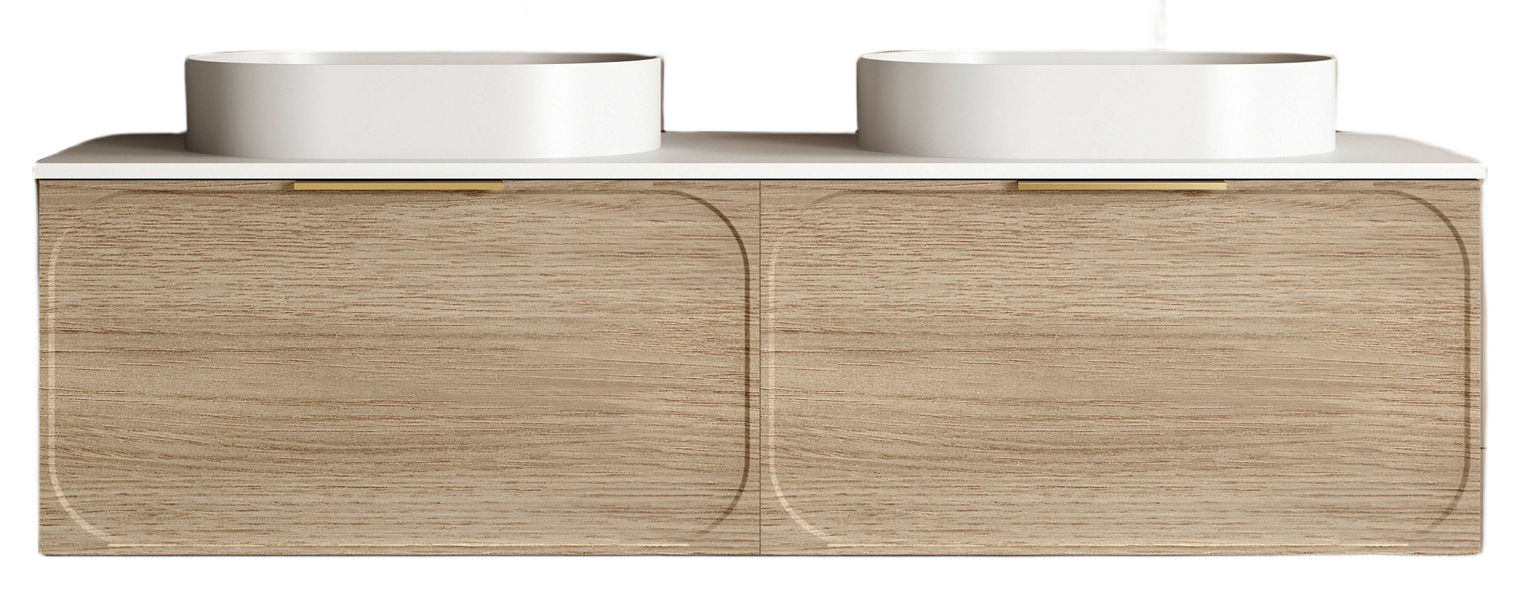 Cassa Design Cicero 1500mm Wall Hung Vanity Natural Oak Front.nbg