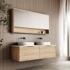 Cassa Design Cicero 1500mm Wall Hung Vanity Natural Oak Side