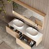 Cassa Design Cicero 1500mm Wall Hung Vanity Natural Oak Top
