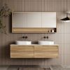 Cassa Design Cicero 1500mm Wall Hung Vanity Natural Walnut Front