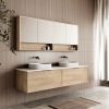 Cassa Design Cicero 1800mm Wall Hung Vanity Natural Oak Side