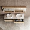 Cassa Design Cicero 1800mm Wall Hung Vanity Natural Oak Top