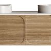 Cassa Design Cicero 1800mm Wall Hung Vanity Natural Walnut Front.nbg