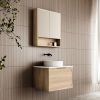 Cassa Design Cicero 600mm Wall Hung Vanity Natural Oak Side