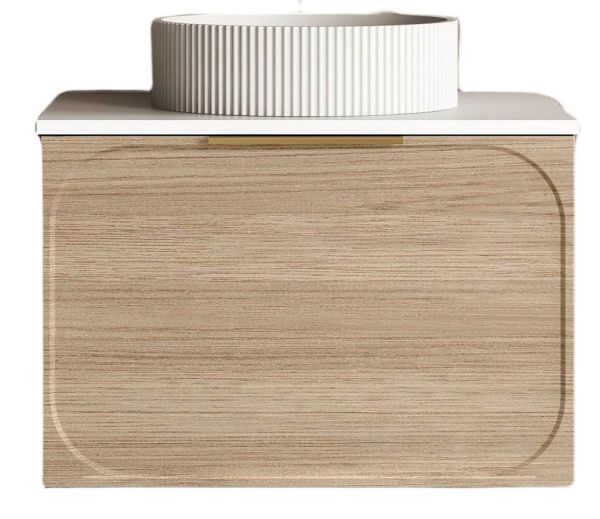 Cassa Design Cicero 600mm Wall Hung Vanity Oak.nbg