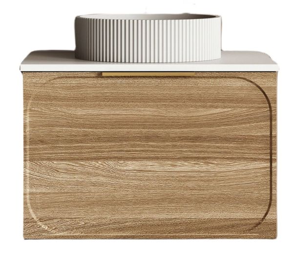Cassa Design Cicero 600mm Wall Hung Vanity Walnut.nbg