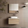 Cassa Design Cicero 750mm Wall Hung Vanity Natural Oak Front