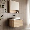 Cassa Design Cicero 750mm Wall Hung Vanity Natural Oak Side