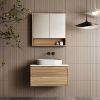 Cassa Design Cicero 750mm Wall Hung Vanity Natural Walnut Front