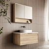 Cassa Design Cicero 900mm Wall Hung Vanity Natural Oak Side