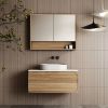 Cassa Design Cicero 900mm Wall Hung Vanity Natural Walnut Front