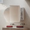 Cassa Design Elli Pill 1500 900mm Shaving Cabinet Matte White Open